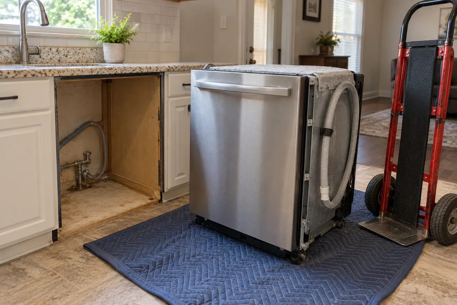 Does your dishwasher need uninstalling before pickup?